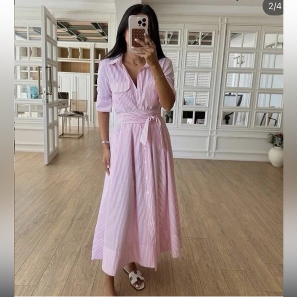 Zara ZW Collection Poplin Shirt Dress - Picture 4 of 16